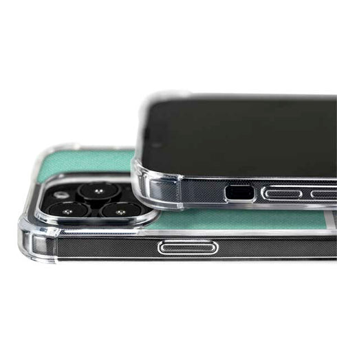 Teal and Grey Stripes iPhone 15 Pro MagSafe Case